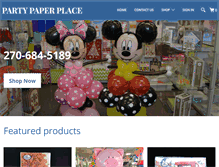 Tablet Screenshot of partypaperplace.net